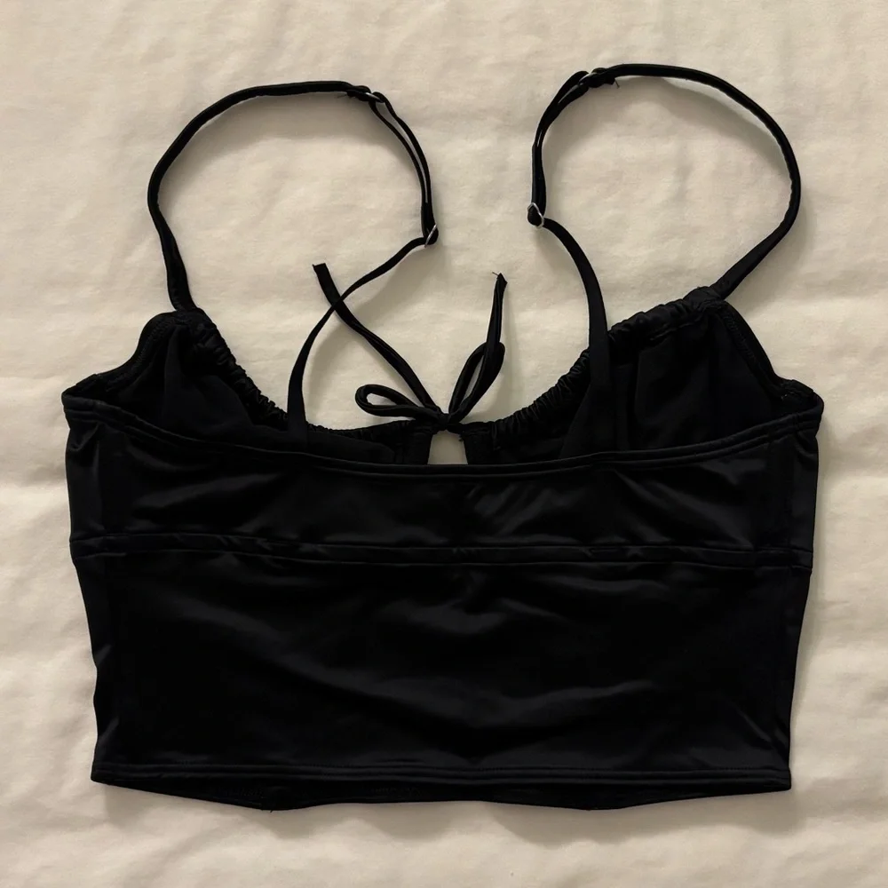 Hollister Black Corset Cropped Top - Picture 7 of 7